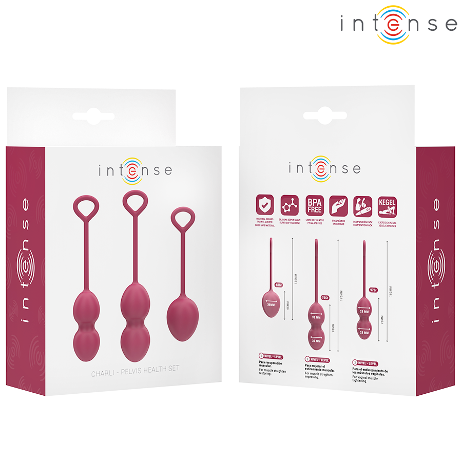 Intense Charli Kegel Ball Kit – Weinrot