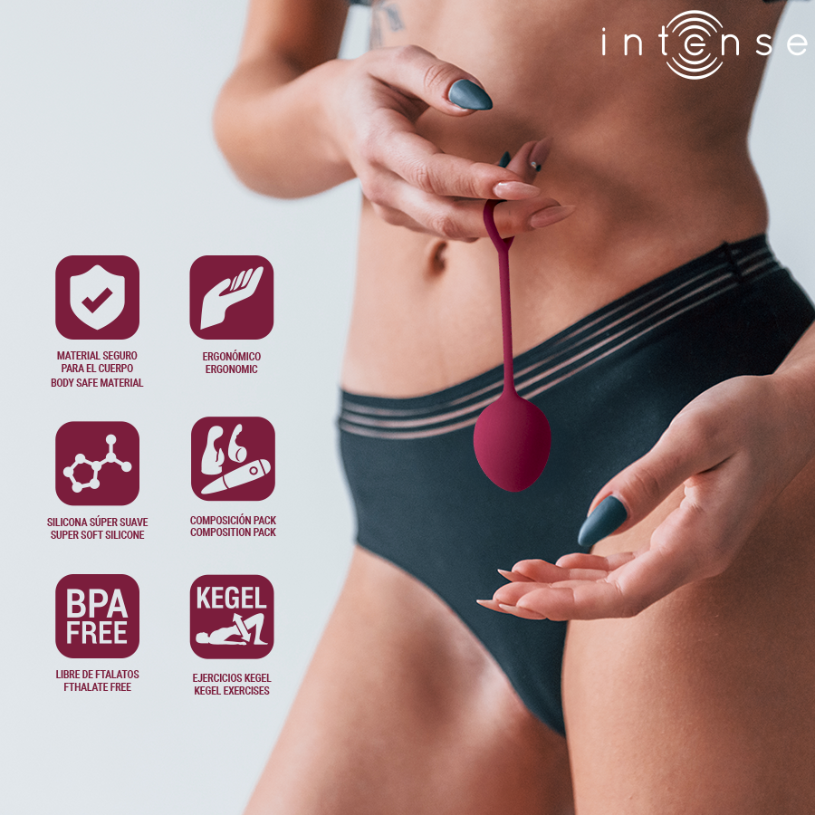 Intense Charli Kegel Ball Kit – Weinrot