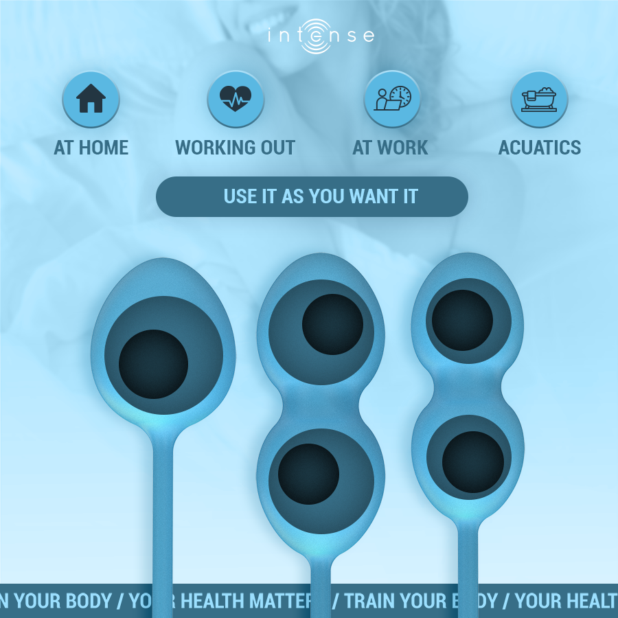 Intense Charli Kegel Ball Kit – Blau