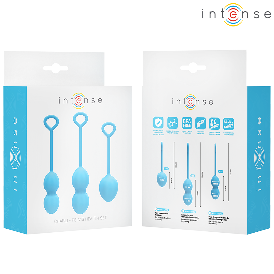 Intense Charli Kegel Ball Kit – Blau