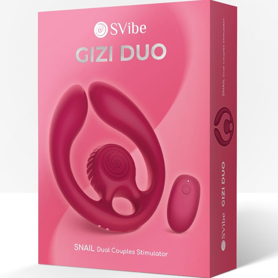 Snail Vibe Gizi Duo Paarstimulator – Fernbedienung, Burgund