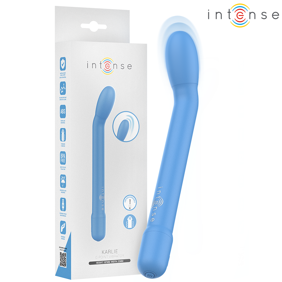 Intense Karlie Wiederaufladbarer G-punkt-stimulator Blau