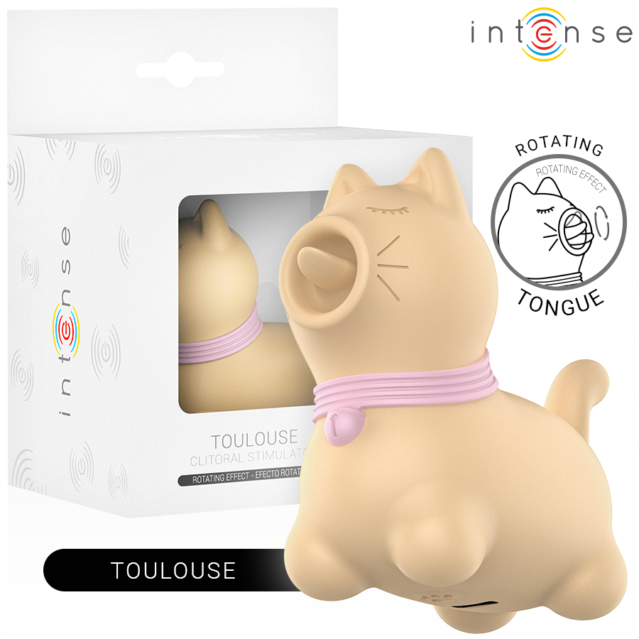 Intense Toulouse Stimulator mit 360º Rotierender Zunge Gelb