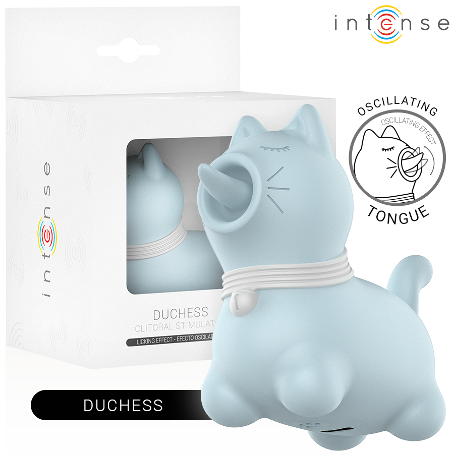 Intense Duchess Stimulator mit Rotierender Zunge 360º Blau