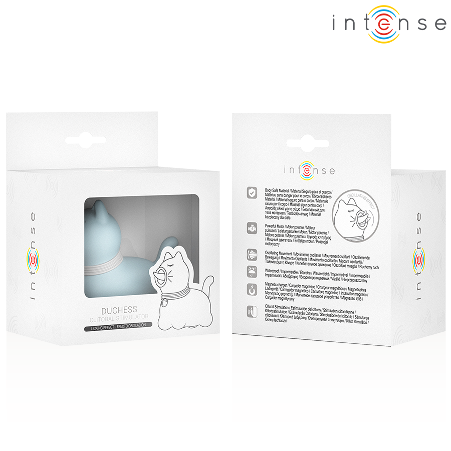 Intense Duchess Stimulator mit Rotierender Zunge 360º Blau