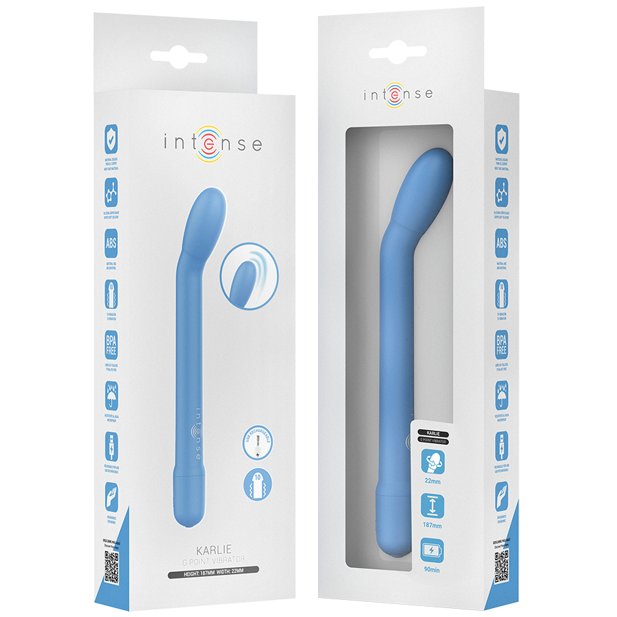 Intense Karlie Wiederaufladbarer G-punkt-stimulator Blau