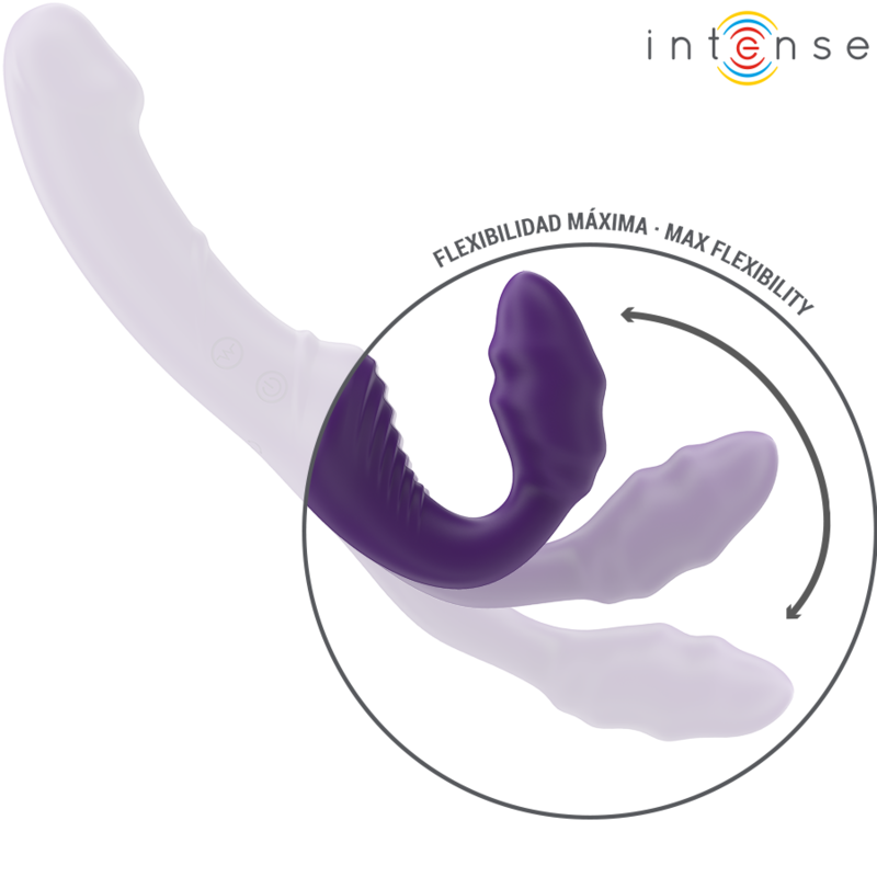 Intense Jill Doppelvibrator 20 cm Lila Fernbedienung