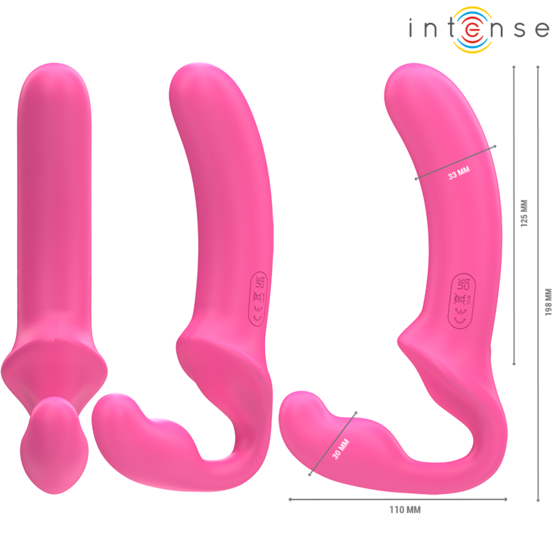 Intense Amy Doppelvibrator 20 cm Rosa Fernbedienung