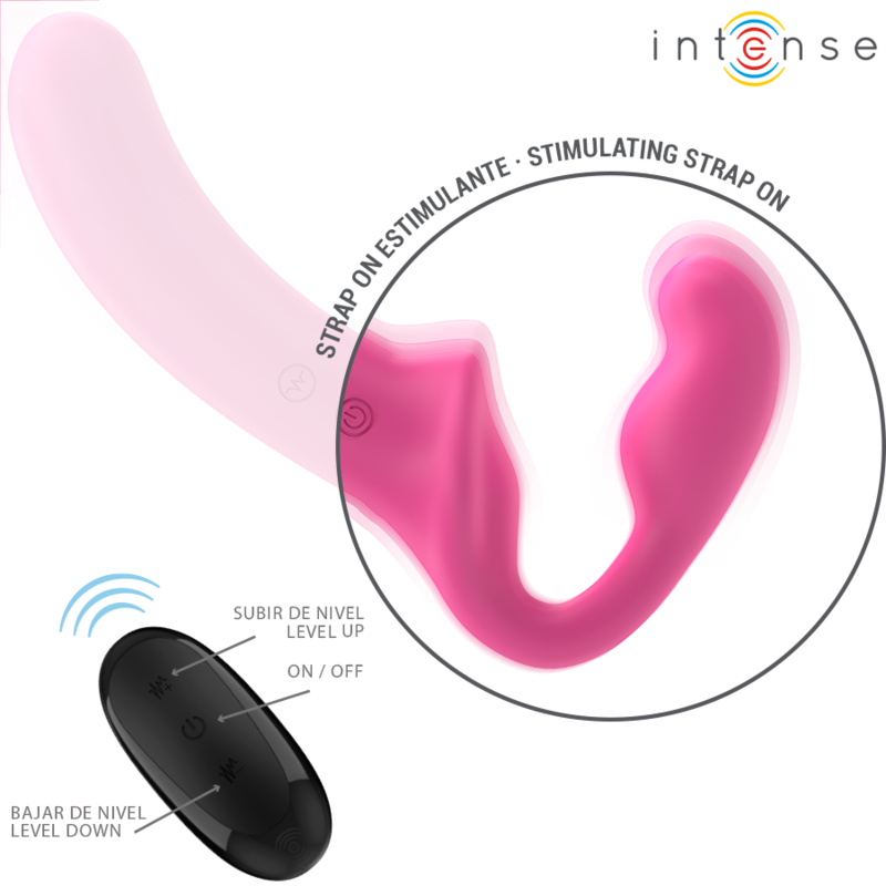 Intense Amy Doppelvibrator 20 cm Rosa Fernbedienung
