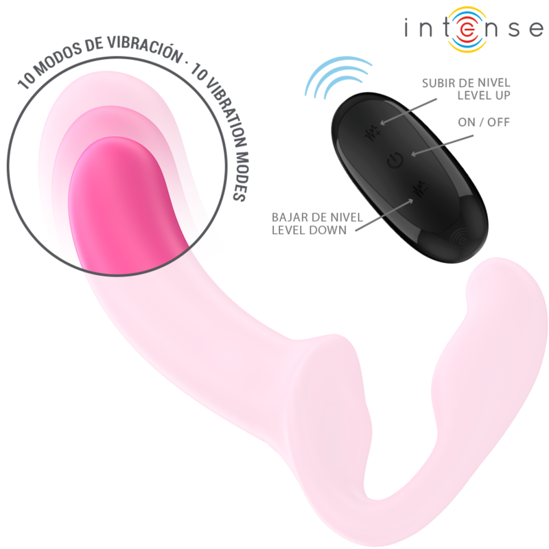 Intense Amy Doppelvibrator 20 cm Rosa Fernbedienung