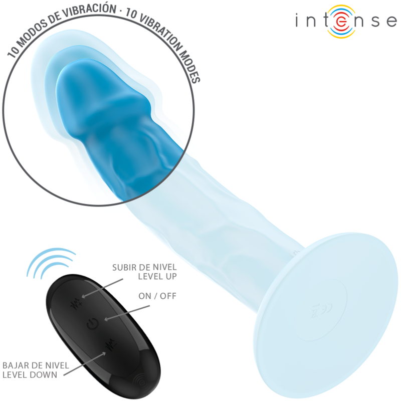 Intense Phoebe Realistischer Vibrator 10 Vibrationen Blaue