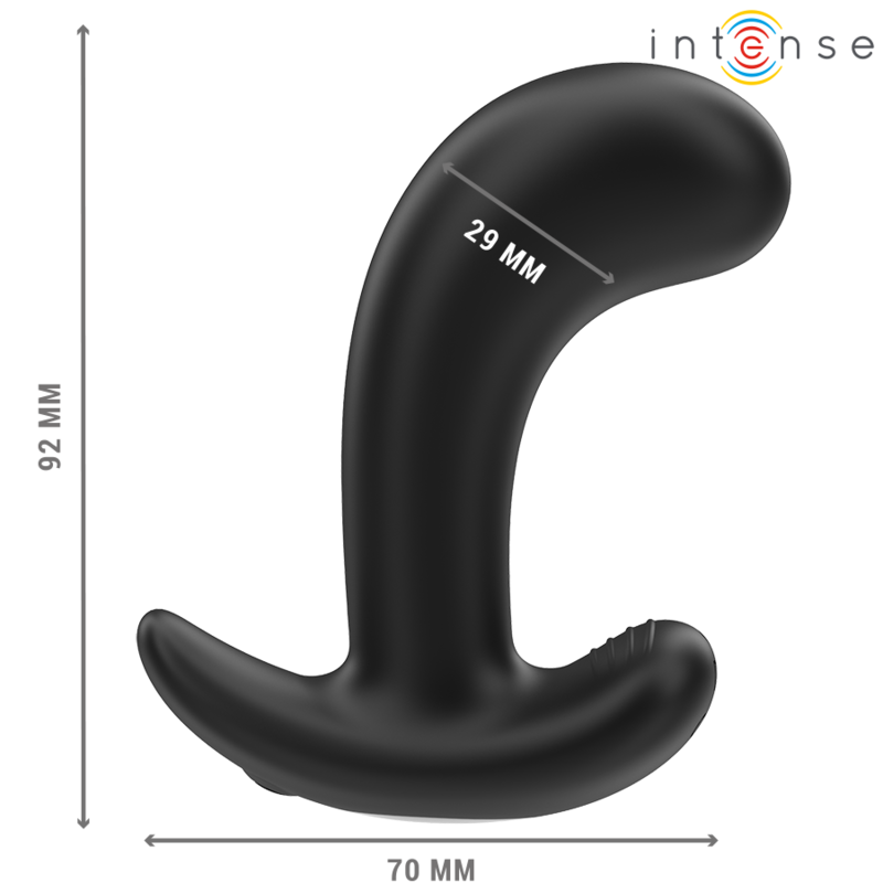 Intense Chandler Anal Plug 10 Vibrationen Schwarz Fernbedienung