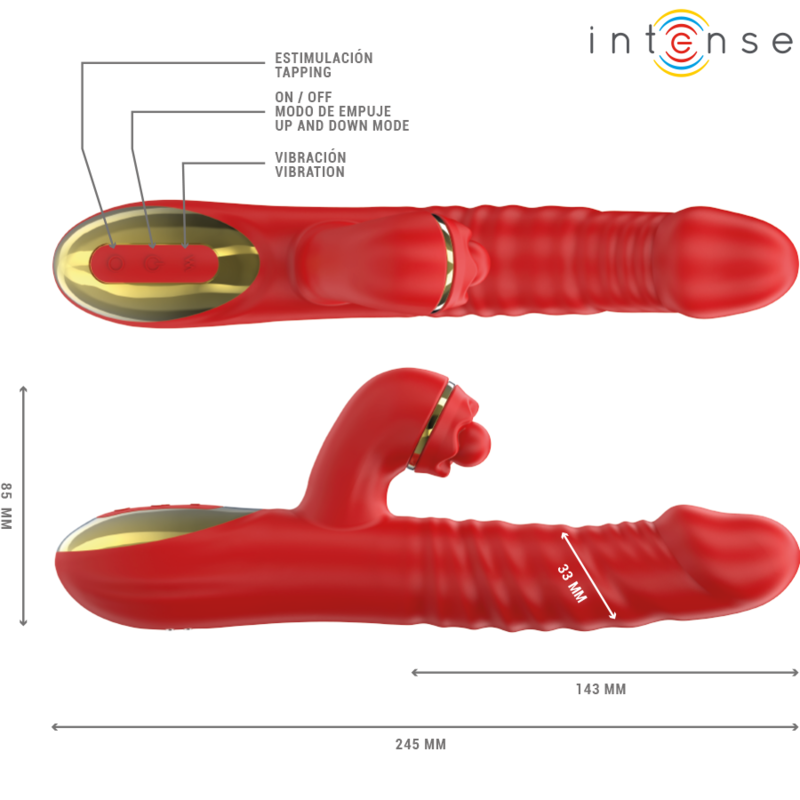 Intense Thalia Vibration & Stoss & Tapping Red