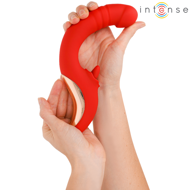 Intense Paulina Vibrator und Stimulator in U-form Rot