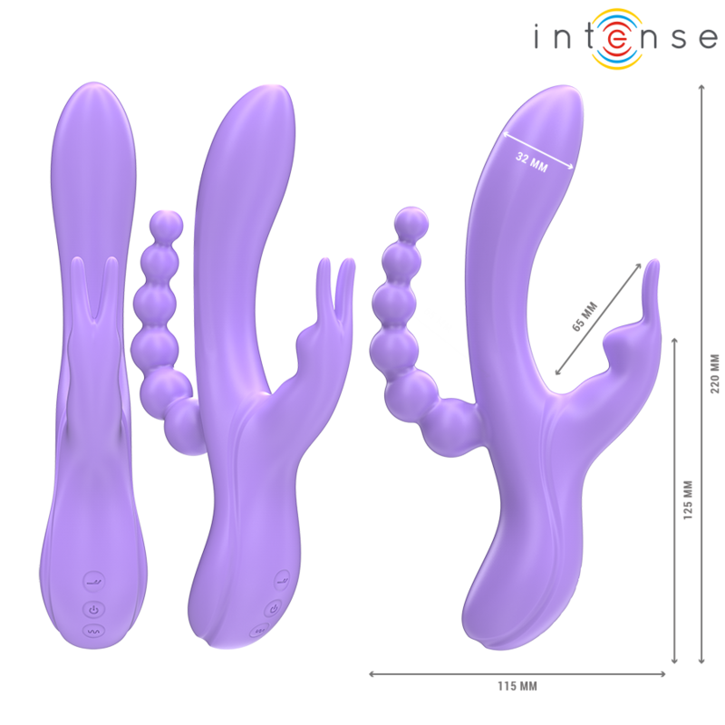 Intense Miko Dreifachvibrator Rabbit & Stimulator & Anal 7