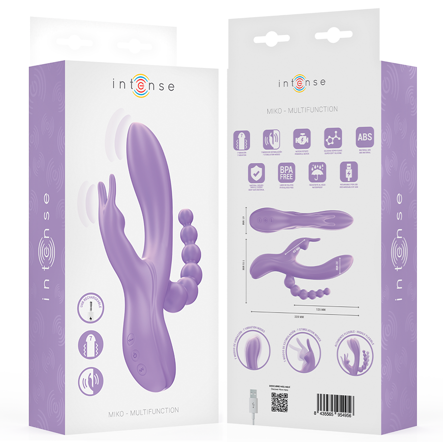 Intense Miko Dreifachvibrator Rabbit & Stimulator & Anal 7