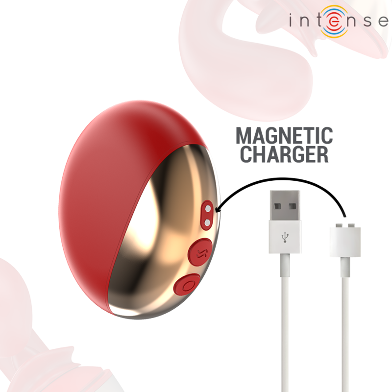 Intense Mariah Vibrator & Stimulator in U-form 10 Vibrationen Rot