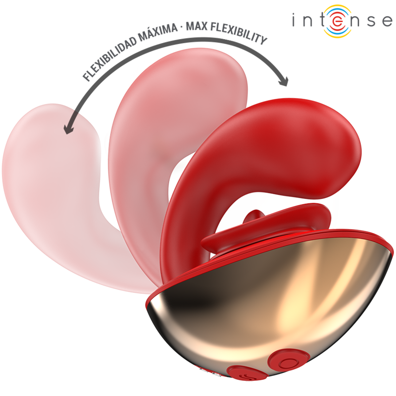 Intense Mariah Vibrator & Stimulator in U-form 10 Vibrationen Rot