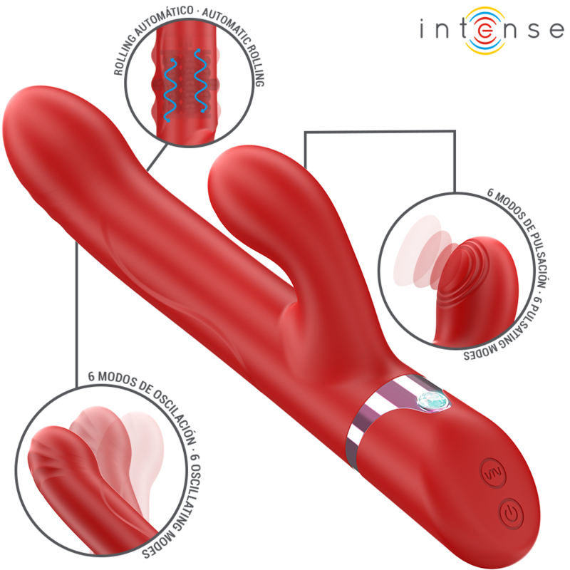 Intense Lele Multifunktionsvibrator Rotierend & Oszillation &
