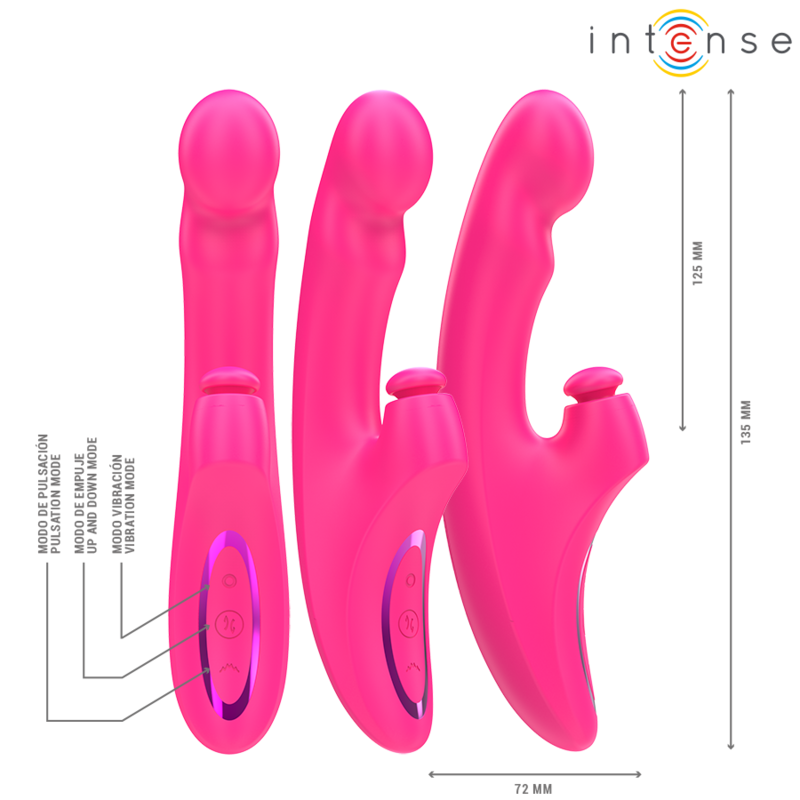 Intense Emi Vibrator 13,5 cm Multifunktion 3 in 1 10 Vibrationen