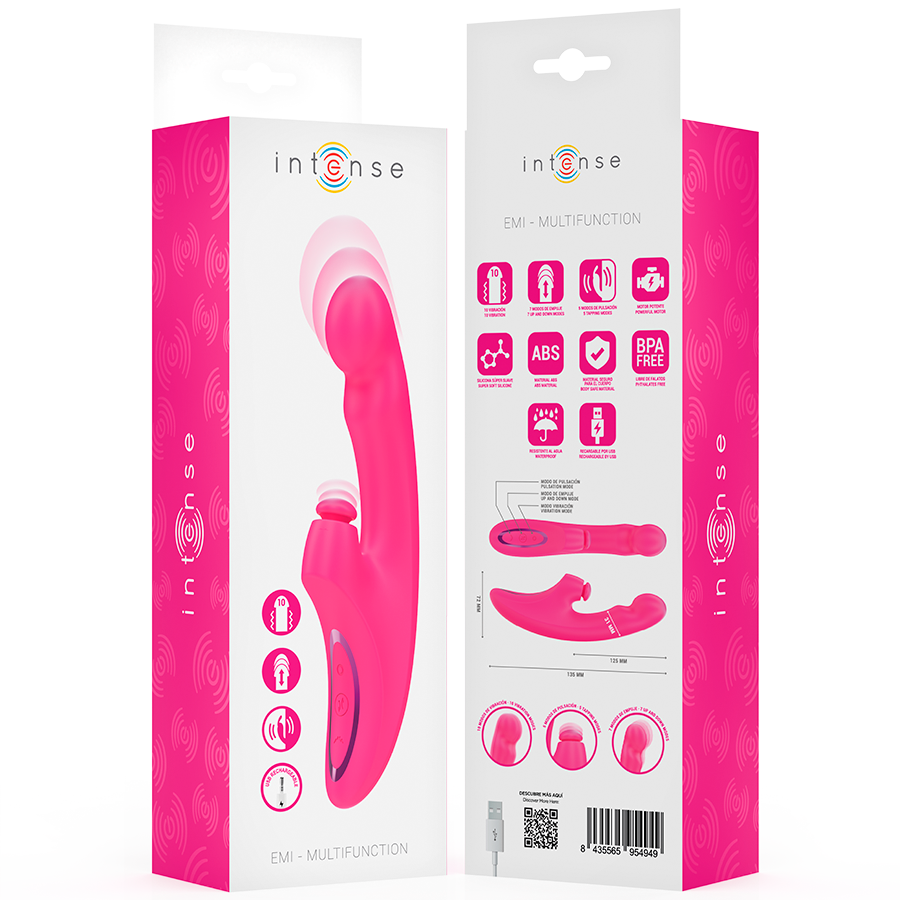 Intense Emi Vibrator 13,5 cm Multifunktion 3 in 1 10 Vibrationen