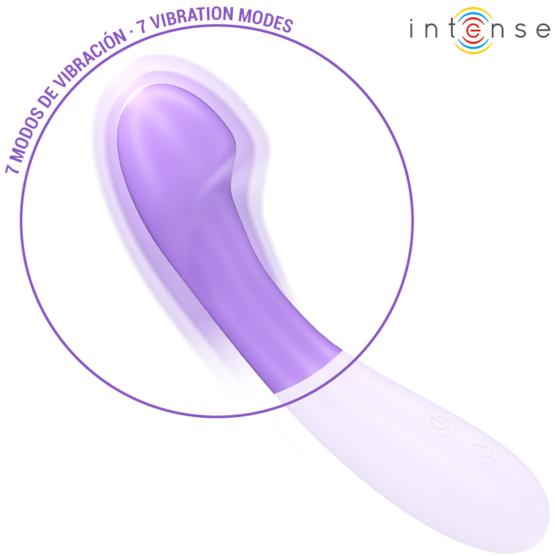 Intense Becky Vibrator 19 cm Heizbar 7 Vibrationen Lila