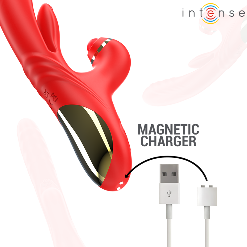 Intense Rosalia Multifunktionsvibrator 3 in 1 Rot