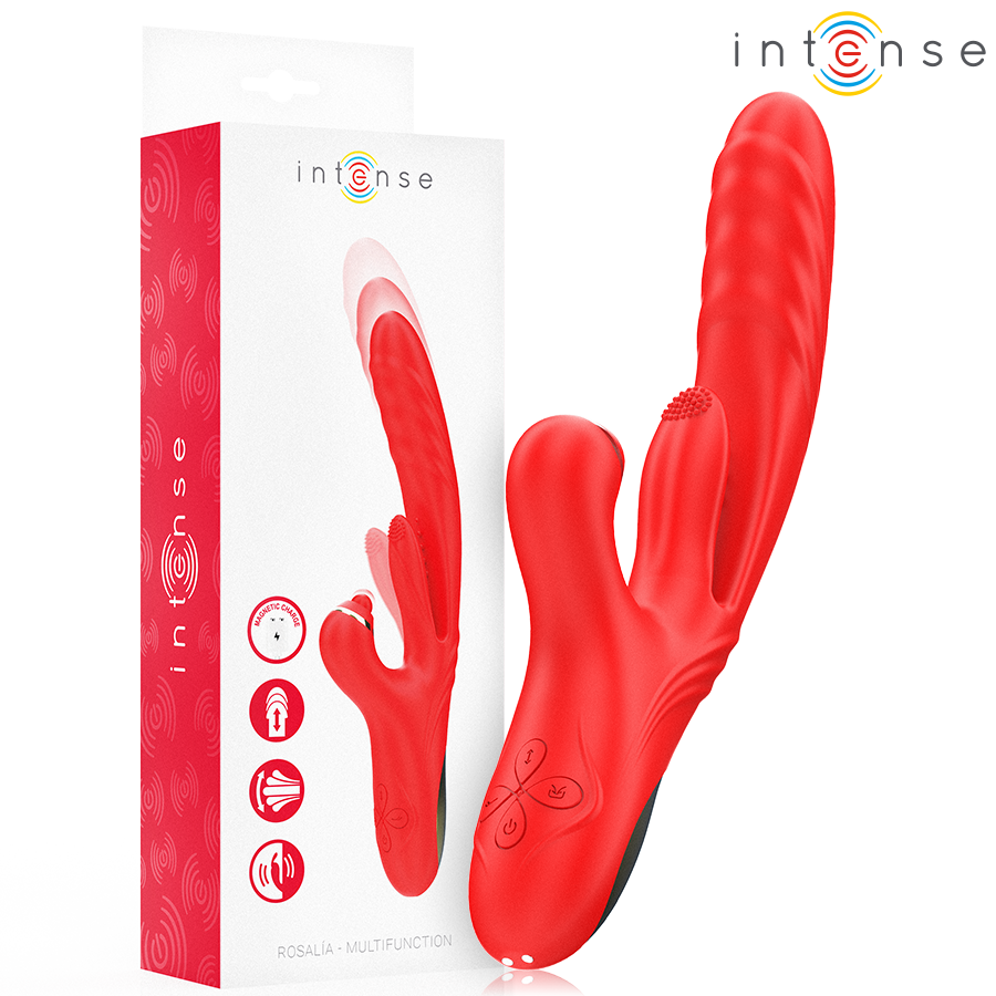 Intense Rosalia Multifunktionsvibrator 3 in 1 Rot