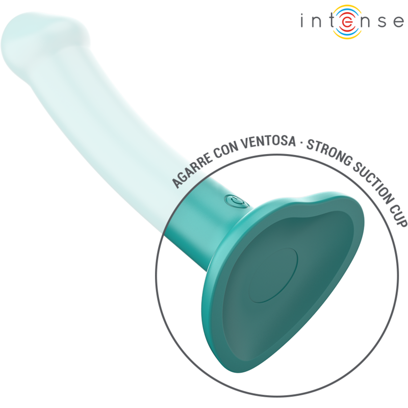 Intense Katie Vibrator mit Saugnäpfen 10 Vibrationen Blau