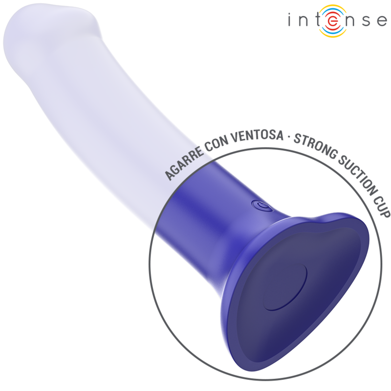 Intense Victoria Vibrator mit Saugnapf 10 Vibrationen Dunkelblau
