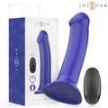 Intense Victoria Vibrator mit Saugnapf 10 Vibrationen Dunkelblau
