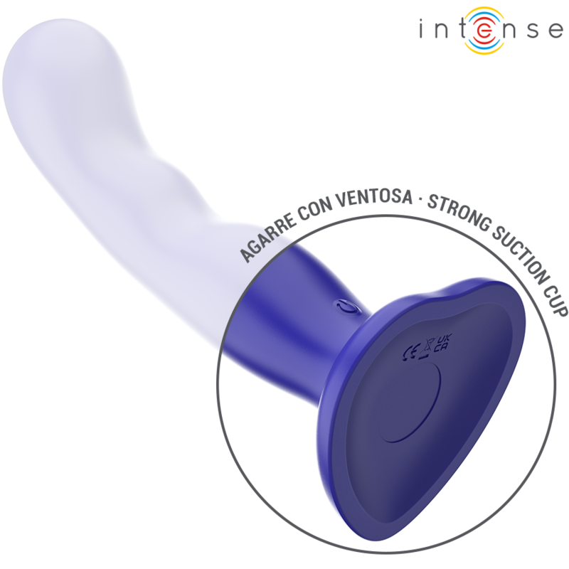 Intense Shorty Vibrator mit Saugnäpfen Blau Fernbedienung