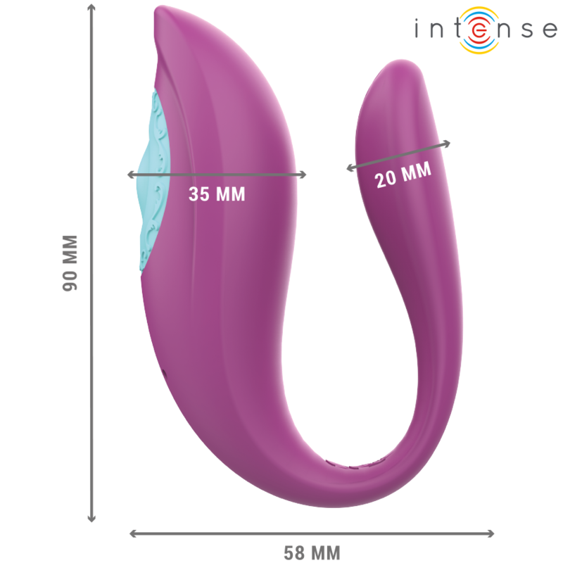 Intense Annie U-förmiger Vibrator und Stimulator Lila