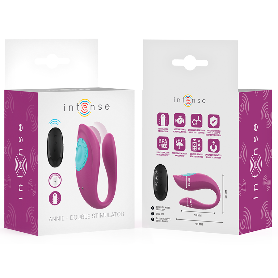 Intense Annie U-förmiger Vibrator und Stimulator Lila