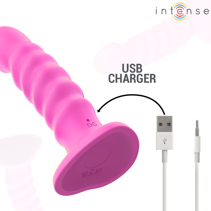 Intense Cindy Vibrator Grösse L Spiralendesign 10 Vibrationen