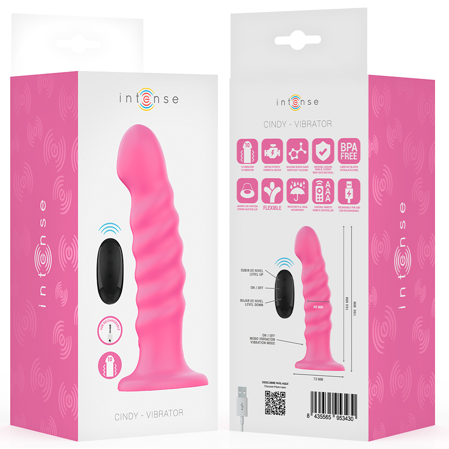 Intense Cindy Vibrator Grösse L Spiralendesign 10 Vibrationen