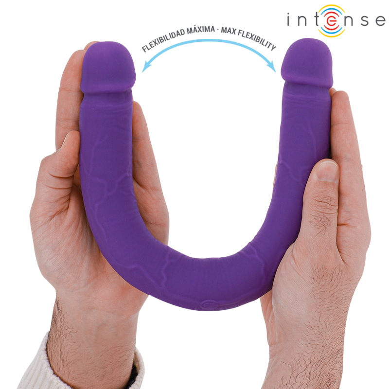 Intense Gunter Dildo Doppelvibrator 40 cm Lila Fernbedienung