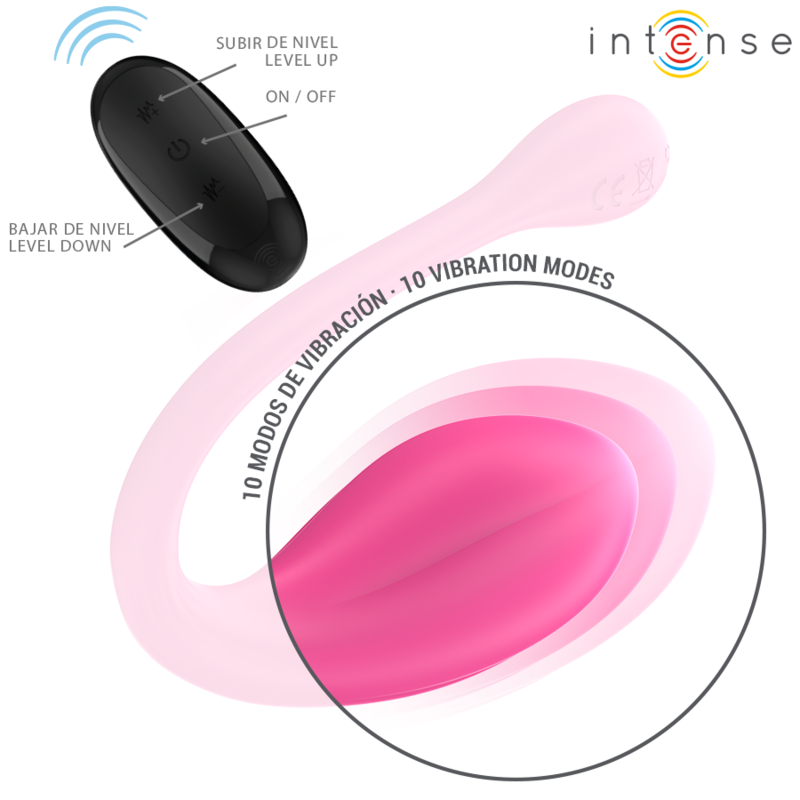 Intense Janice U Vibrator Doppelstimulation 10 Vibrationen Rosa