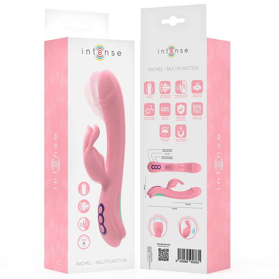 Intense Rachel Rabbit Vibrator 5 Vibrationen Rosa