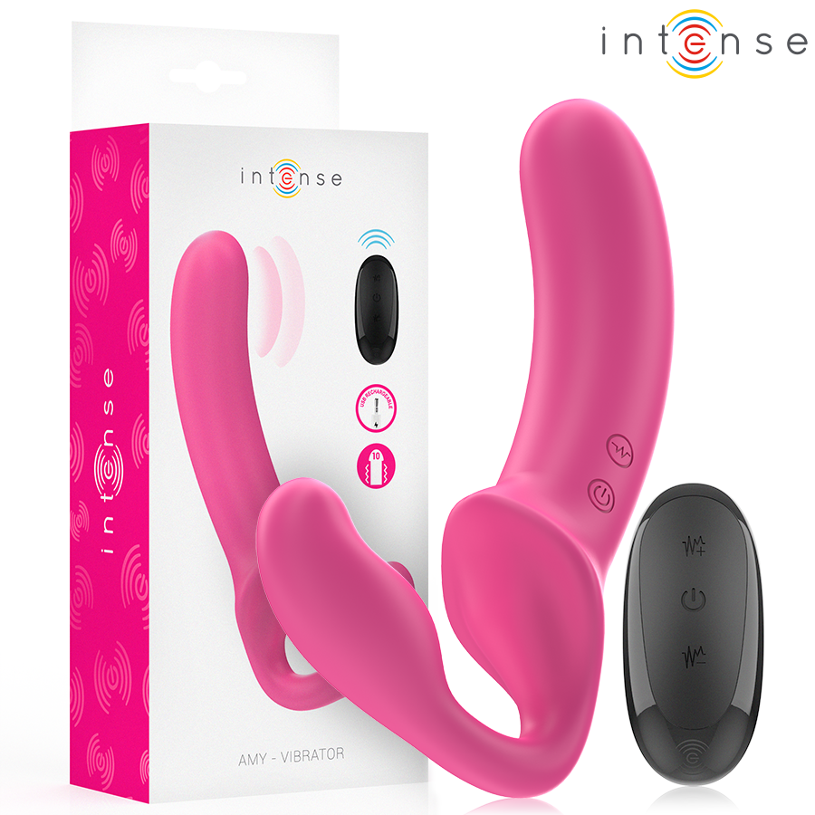 Intense Amy Doppelvibrator 20 cm Rosa Fernbedienung