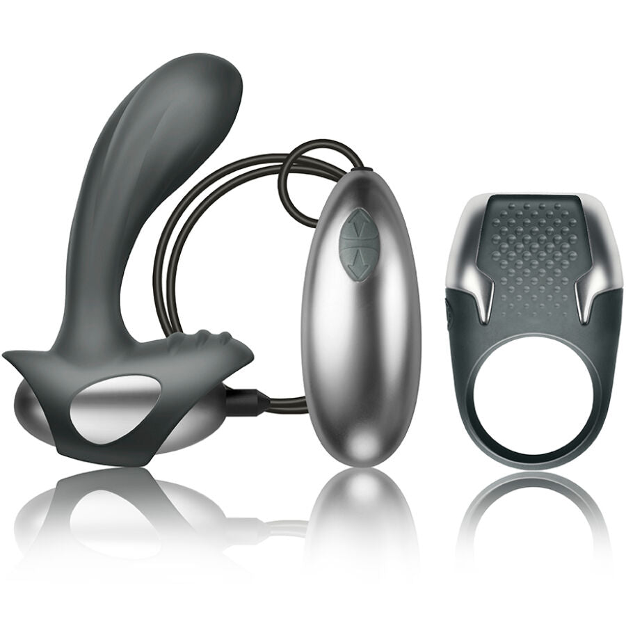Climaximum Excite Kit – Penisring + kabelgebundener Prostatamassager