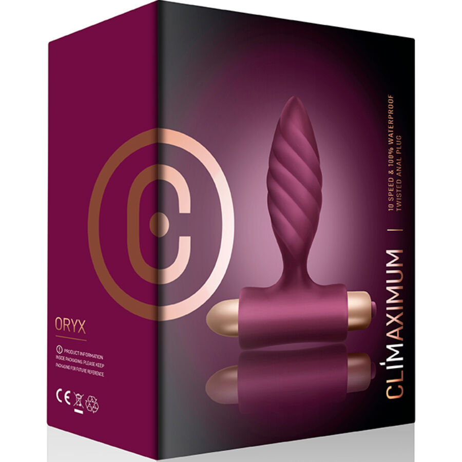 Climaximum Oryx – Spiralförmiger Vibrations-Analplug, 10 Stufen