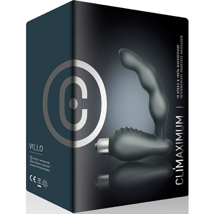 Climaximum Villo – Abgewinkelter Prostatavibrator, 10 Stufen