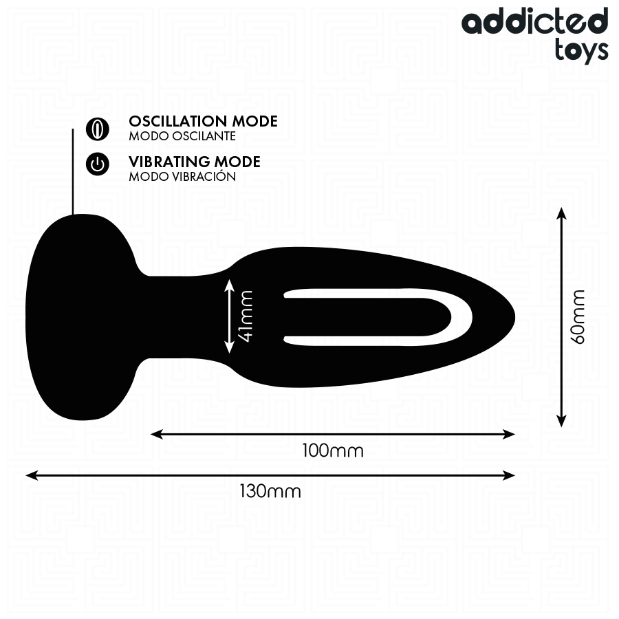 Addicted Analplug mit Vibrierender Zunge und Fernbedienung