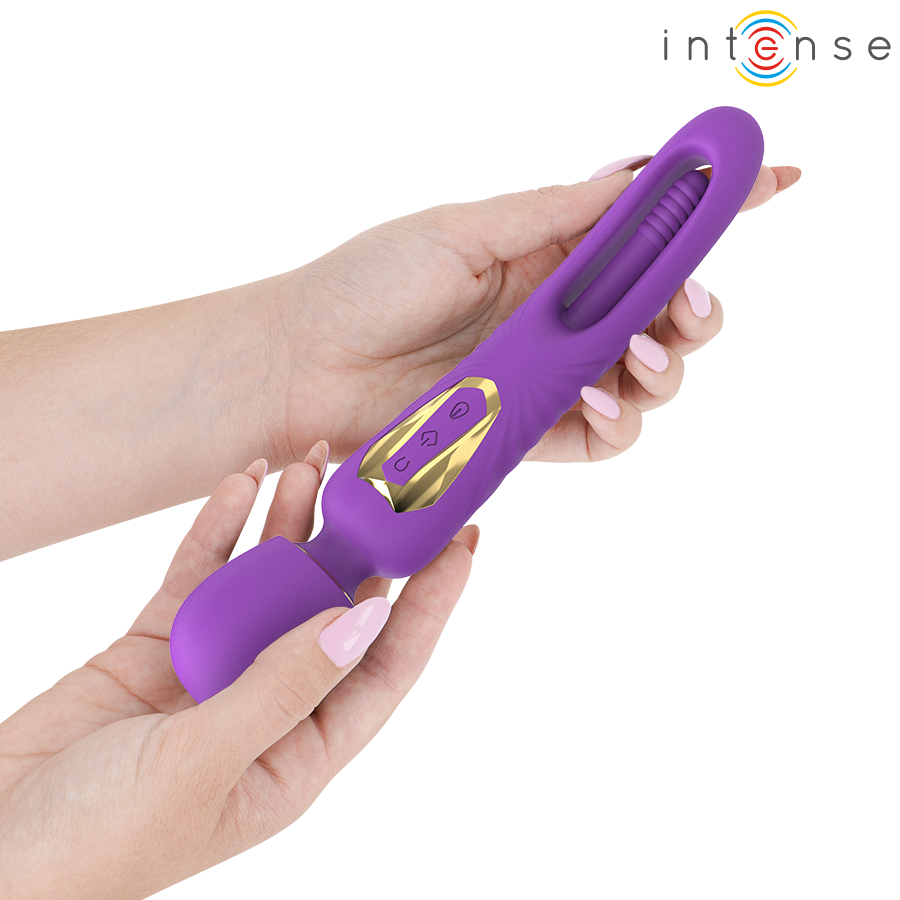 Intense Christy Vibrierender Stab mit Schnappender Zunge