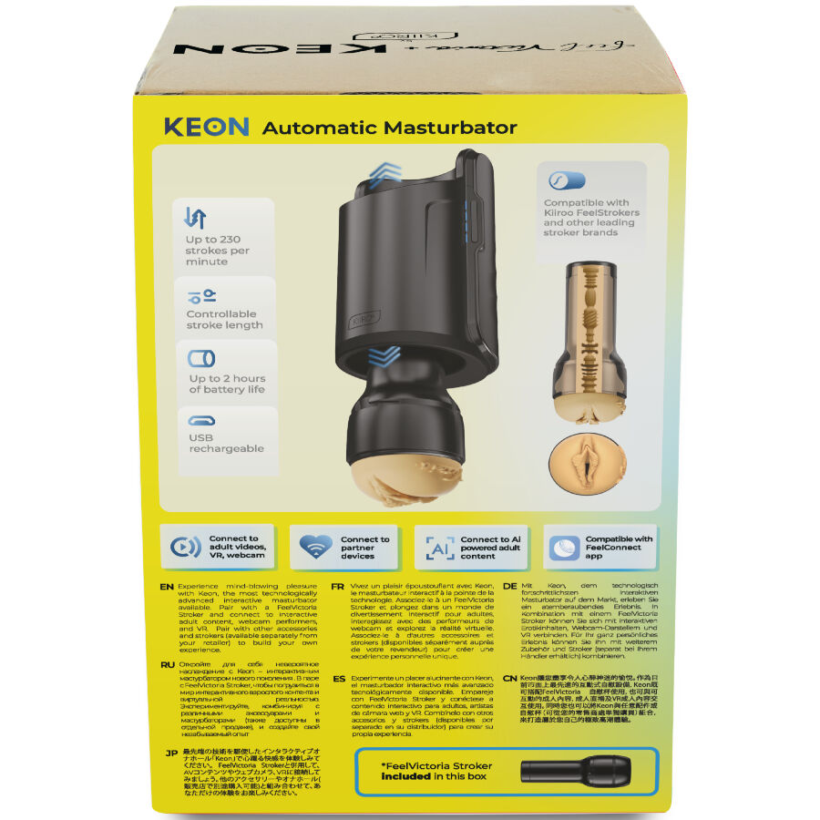 Kiiroo Keon WiFi Combo Victoria June – Masturbator + Feel Stroker