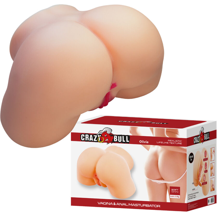Crazy Bull Olivia – Realistischer Po-Torso mit Vagina & Anal, 5,5 kg