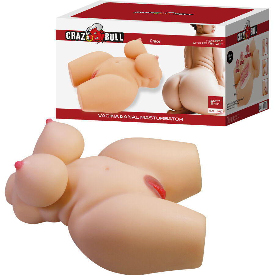 Crazy Bull Grace – Realistischer Frauentorso mit Vagina & Anal, 7,5 kg