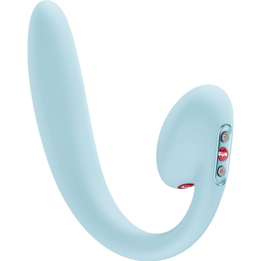 Fun Factory Crescendo Insertable Doppel-Air-Pulse-Vibrator – Eisblau