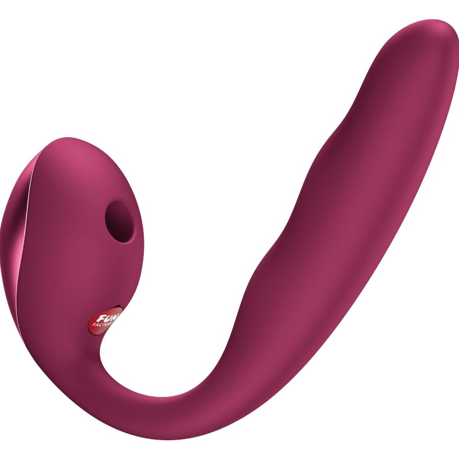 Fun Factory Allegro Insertable Doppel-Air-Pulse-Vibrator – Weinrot